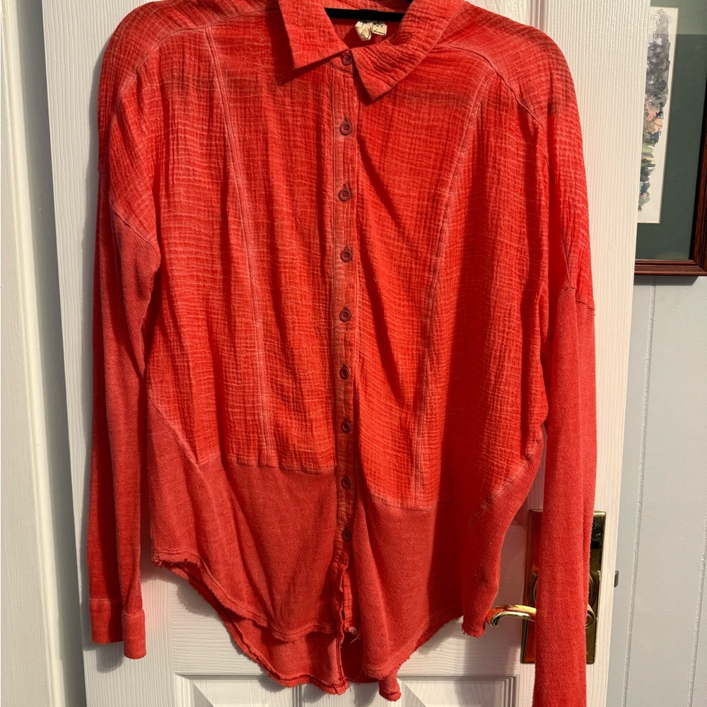 We The Free Vibrant Orange Shirt